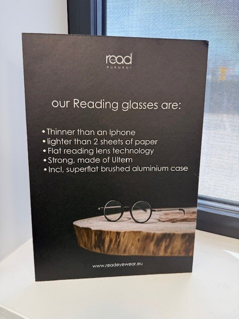 READPOS005 A4 Hardboard Read Eyewear